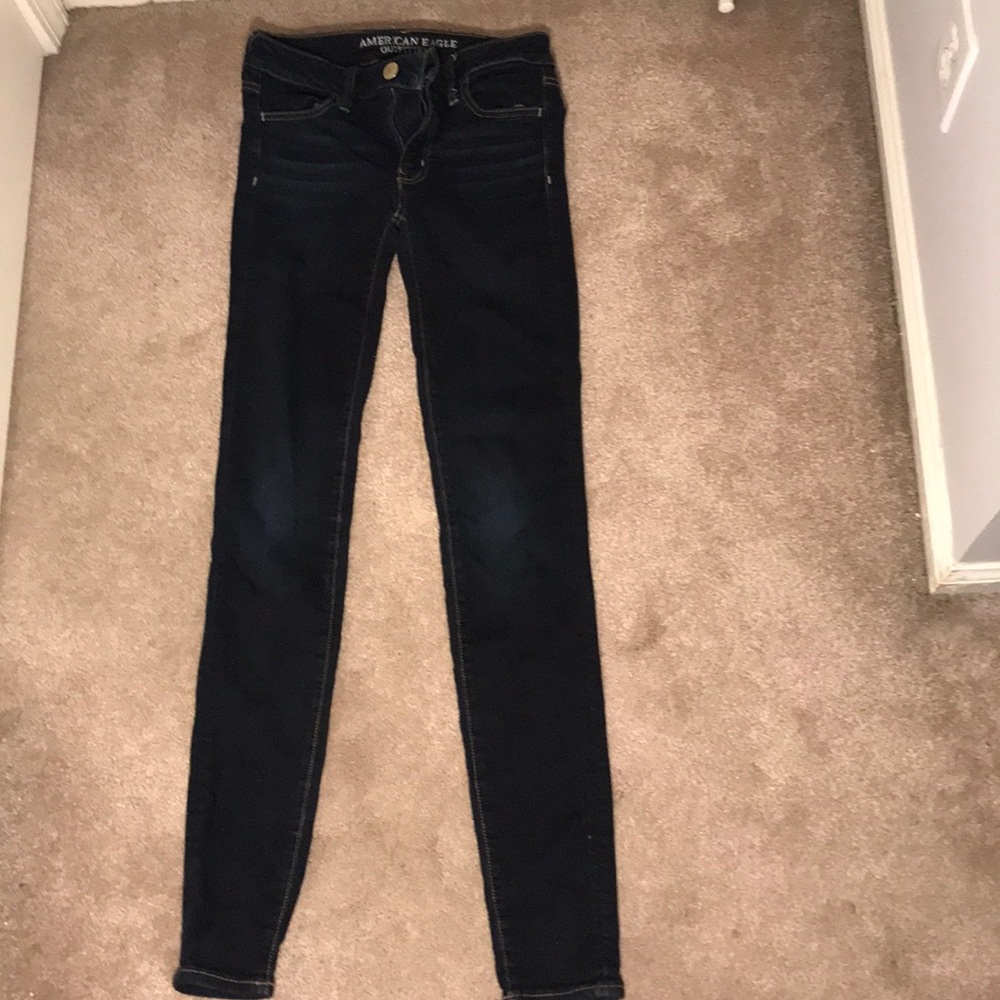 Dark Blue American Eagle Skinny Jeans
